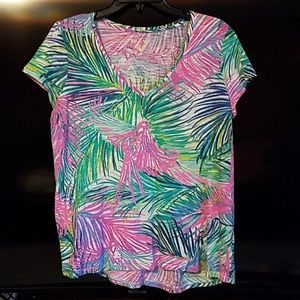 Lilly Pulitzer Etta Top Short Sleeve Medium